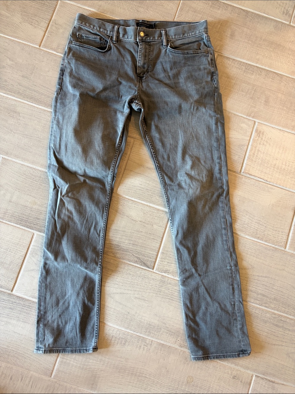 Banana Republic Men's Slim Straight Gray Jeans